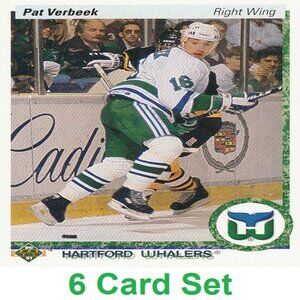 Pat Verbeek Hartford Whalers NHL Hockey Card Collection